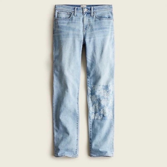NWT J Crew 23P Slouchy Boyfriend Jean Norwich Wash AY164 Floral Patch - Picture 10 of 11